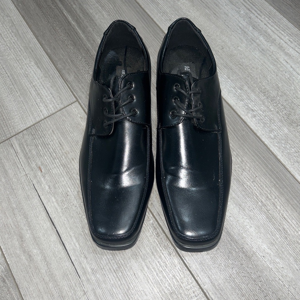 Men's Miko Lotti SIZE: 12 M Black Oxford Dress Shoes Lace Up